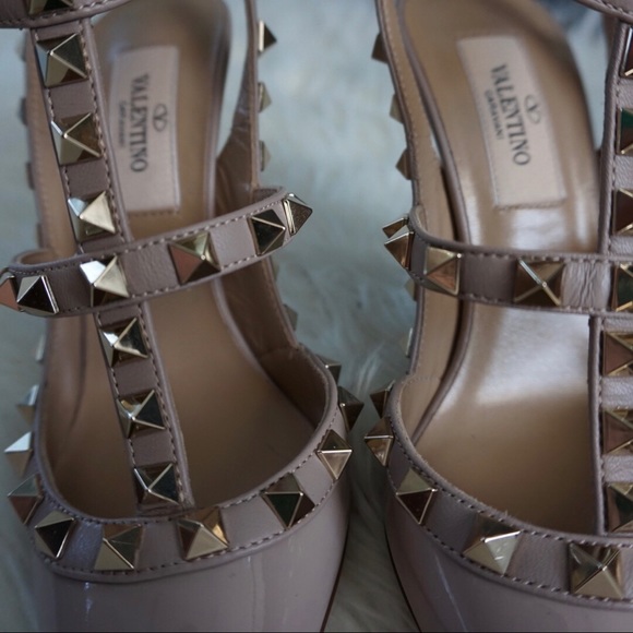 🔷NEW AUTHENTIC☑️VALENTINO ROCKSTUD HEELS SZ 34 - Picture 6 of 8